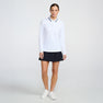 Women's Terry Cloth 1/4 Zip Long Sleeve Polo