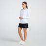 Women's Terry Cloth 1/4 Zip Long Sleeve Polo