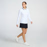 Women's Terry Cloth 1/4 Zip Long Sleeve Polo