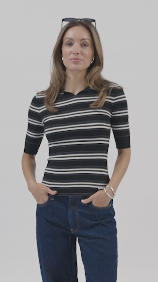 Women's Lapel Knitted Top - PXG Canada