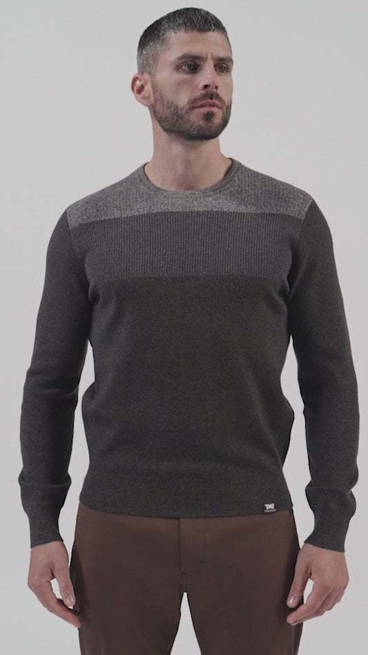 Men's Multi Yarn Mélange Crewneck Sweater - PXG Canada